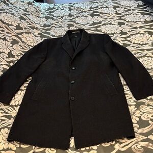 Hugo Boss Classic Wool Coat Grey/Black